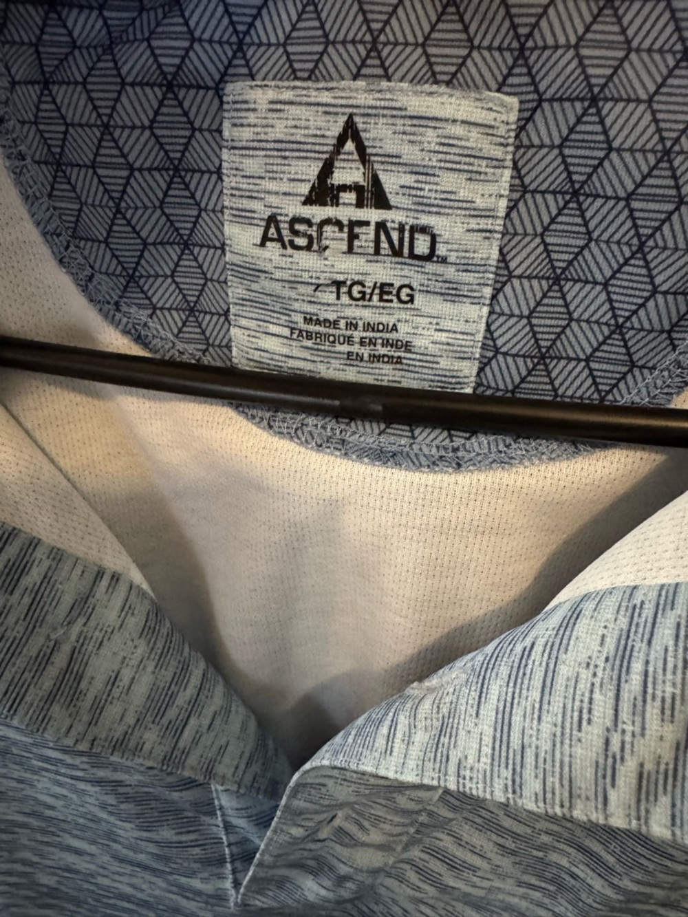 Ascend Men's Heather Blue Performance Polo 2X - Picture 2 of 3